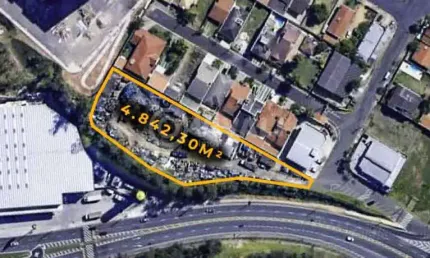Terreno à venda na avenida invernada, parque nova suíça, valinhos, 4842 m2 por r$ 15.000.000