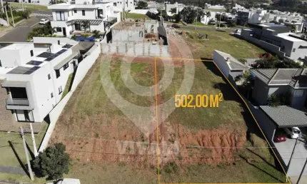 Terreno em condomínio fechado à venda na Avenida Rosa Scavone, Reserva Santa Rosa, Itatiba, 502 m2 por R$ 450.000