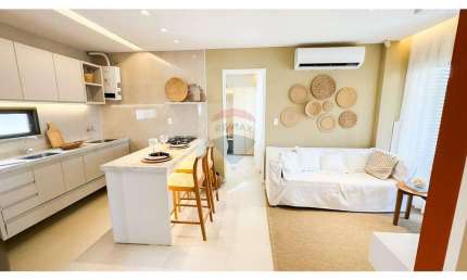 APARTAMENTO DE 2 QUARTOS, PÉ NA AREIA E VISTA MAR, NO RESORT BEACH WAY RIVIERA