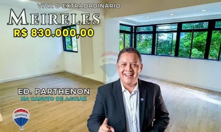 ED. PARTHENON - MEIRELES - 147m² - 3 SUÍTES - LAVABO - REFORMADO - 2 VAGAS DE GARAGEM