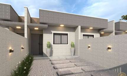 Casa Geminada à 1200mts da Praia, no Bairro Gravatá em Navegantes/SC