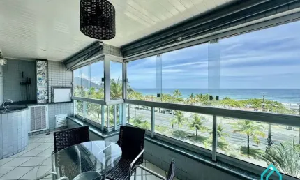 Apartamento frente mar com 3 suítes à venda na Praia Grande - Ubatuba SP
