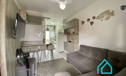 Apartamento com 2 dormitórios à venda na praia do itaguá - ubatuba sp