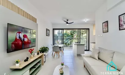 Lindo apartamento decorado a venda com 2 suítes na Praia do Tenório Ubatuba SP
