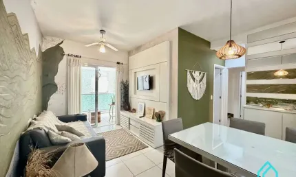 Oportunidade apartamento todo decorado a venda com 2 dormitórios na Praia Grande Ubatuba SP