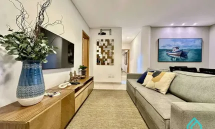Apartamento alto padrão com 3 dormitórios a venda em condomínio frente mar na Praia Grande Ubatuba SP
