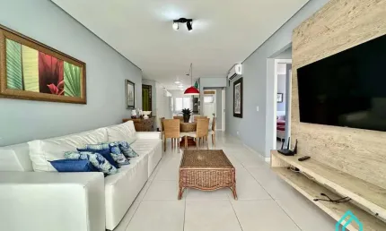 Apartamento alto padrão em condomínio frente mar com 3 suítes a venda na Praia Grande Ubatuba SP
