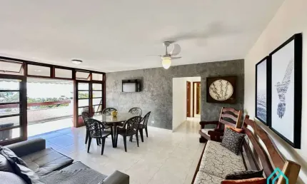 Lindo apartamento com 3 dormitórios vista mar na Praia das Toninhas SP