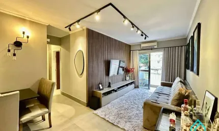 Lindo apartamento todo reformado e decorado a venda com 2 dormitórios na Praia Grande Ubatuba SP