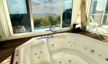 Casa em condomínio fechado com 4 quartos à venda na rua geraldo de gasperi, 695, chácaras são bento, valinhos, 458 m2 por r$ 2.900.000