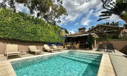 Casa em condomínio fechado com 4 quartos à venda na avenida professora dea ehrhardt carvalho, 770, sítios de recreio gramado, campinas, 435 m2 por r$ 2.950.000