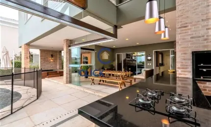 Casa em condomínio fechado com 4 quartos à venda na Rua do Melro, 105, Residencial Parque das Araucárias, Campinas, 381 m2 por R$ 3.900.000