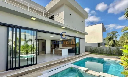 Casa em condomínio fechado com 4 quartos à venda na Rua das Palmas, 1, Alphaville Dom Pedro 3, Campinas, 388 m2 por R$ 4.600.000