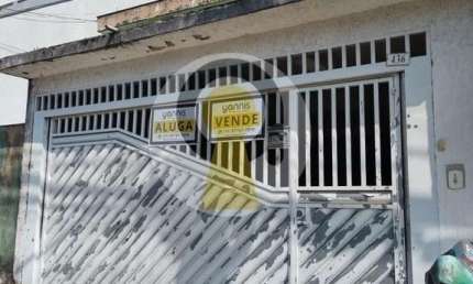 Casa para Locação em Mauá, Parque São Vicente, 2 dormitórios, 1 banheiro, 1 vaga