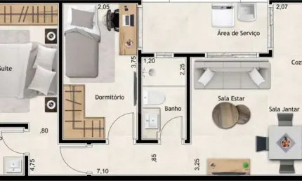 Apartamento com 2 quartos à venda no Centro, Santo André 