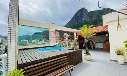 Cobertura com 1 quarto à venda na Rua do Humaitá, Humaitá, Rio de Janeiro, 175 m2 por R$ 1.970.000