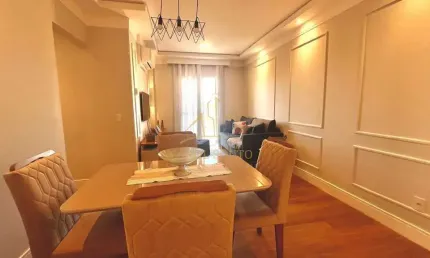 Apto com 3 quartos, ar condicionado, armarios planejados em 2 deles, cozinha e area de serviço - Lazer completo