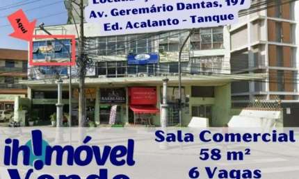 Sala comercial à venda na Avenida Geremário Dantas, 197, Tanque, Rio de Janeiro