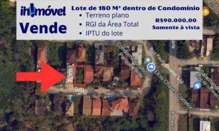 Terreno em condomínio fechado à venda na Rua do Cascalho, Vargem Grande, Rio de Janeiro