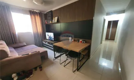 Apartamento mobiliado com 2 dormitórios para locação no residencial jequitibá - ribeirão preto