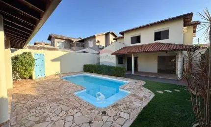 Casa com 4 quartos para alugar no condomínio santa helena - bonfim paulista - 253m²