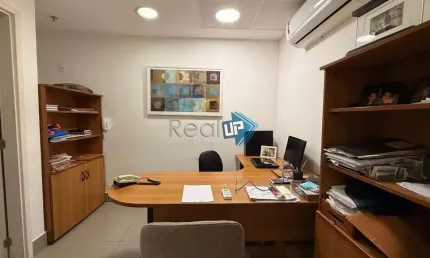 Sala comercial com 2 salas à venda na rua marquês de abrantes, flamengo, rio de janeiro, 62 m2 por r$ 682.000