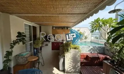 Cobertura com 3 quartos à venda na Rua Engenheiro Marques Porto, Humaitá, Rio de Janeiro, 138 m2 por R$ 2.200.000