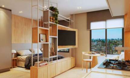 Lançamento de Studios de 34 m² próximos da Avenida Brasília em Araçatuba
