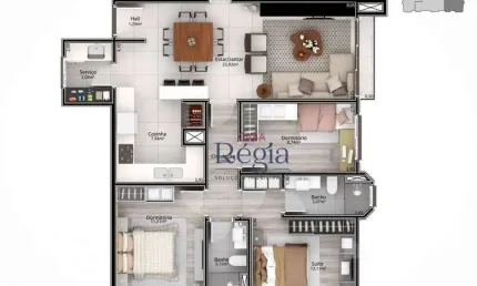 Apartamento com 3 quartos à venda na Rua Leopoldo Rosenfeld, 297, Planalto, Gramado