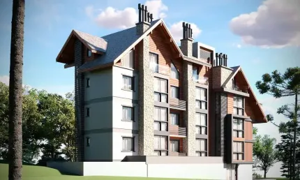 Apartamento 2 quartos sendo 2 suítes para venda no bairro Centro em Gramado