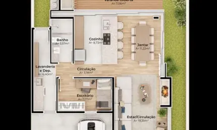 Casa 3 quartos sendo 2 suítes para venda no bairro Jardim América em São Leopoldo