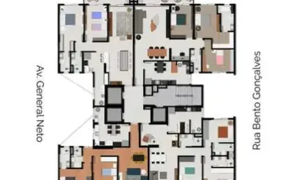 Apartamento 3 quartos sendo 2 suítes para venda no bairro Centro  em Passo Fundo