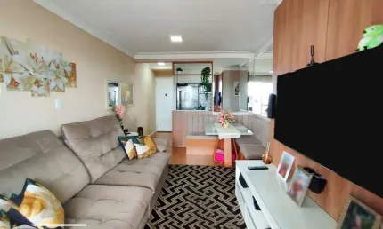 Ap luxuoso semi-mobiliado na região privilegiada da Penha, com 3 dormitórios sendo 1 suíte e 1 vaga