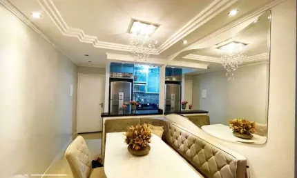 Apartamento mobiliado com 2 dorms, sacada e 1 vaga à venda, 50 m² por r$ 318.000 - ermelino matarazzo - são paulo/sp
