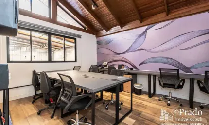 Sala em coworking mobiliada para locação, 17 m² privativos, mercês, curitiba, pr