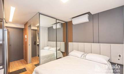 Studio para locação, 19m² privativos, próximo á  Praça do Japão,  Água Verde, Curitiba, PR