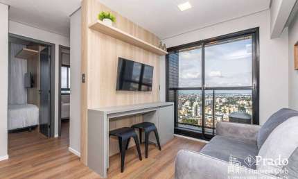Studio para venda e  locação, 31 m² privativos, 1 dormitório, Água Verde, Curitiba, PR