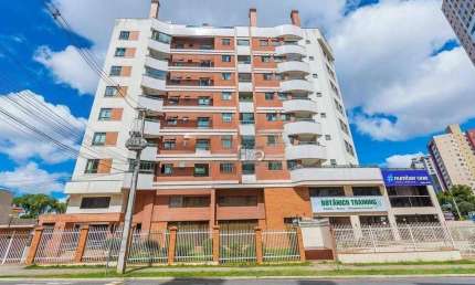 Apartamento com 1 dormitório à venda , sacada com churrasqueira e garagem coberta - Jardim Botânico - Curitiba/PR