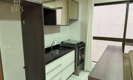 Apartamento com 1 quarto todo mobiliado à venda, 28 m² privativa- Cabral - Curitiba/PR
