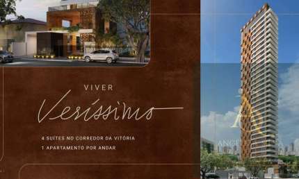 Apartamento para Venda em Salvador, Vitória, 4 dormitórios, 4 suítes, 5 banheiros, 3 vagas