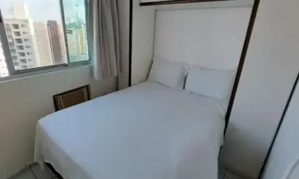 Apartamento mobiliado para locação em joão pessoa, tambaú, 1 dormitório, 1 banheiro, 1 vaga
