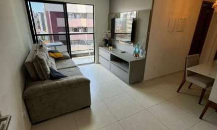 Apartamento Mobiliado para Venda em João Pessoa, Manaíra, 2 dormitórios, 1 suíte, 1 banheiro, 1 vaga
