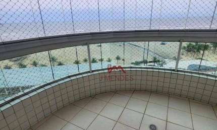 Apartamento para alugar, 98 m² por R$ 9.090,00 - Vila Guilhermina - Praia Grande/SP