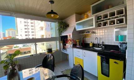 Apartamento com 2 dormitórios à venda, 87 m² por R$ 450.000 - Aviação - Praia Grande/SP