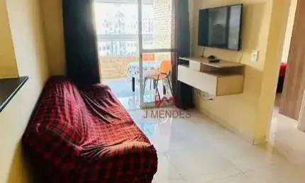 Apartamento com 1 dormitório à venda, 50 m² por R$ 349.000,00 - Vila Guilhermina - Praia Grande/SP