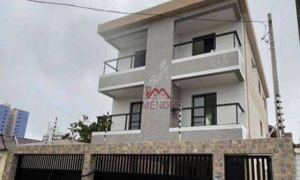 Sobrado com 3 dormitórios à venda, 101 m² por R$ 475.000 - Maracanã - Praia Grande/SP