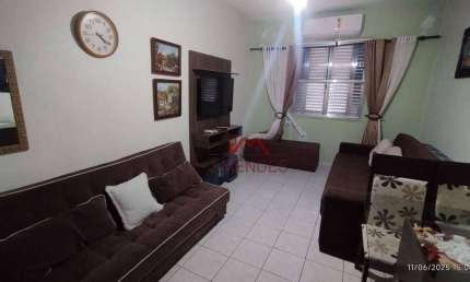 Kitnet com 1 dormitório para alugar, 28 m² por R$ 1.700/mês - Canto do Forte - Praia Grande/SP