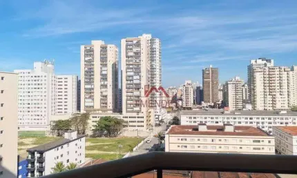 Apartamento com 1 dormitório à venda, 55 m² por r$ 350.000,00 - aviação - praia grande/sp