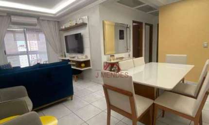Apartamento com 3 dormitórios à venda, 86 m² por R$ 760.000 - Canto do Forte - Praia Grande/SP