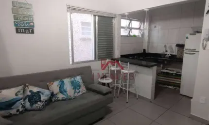 Kitnet com 1 dormitório à venda, 36 m² por r$ 195.000,00 - vila assunção - praia grande/sp